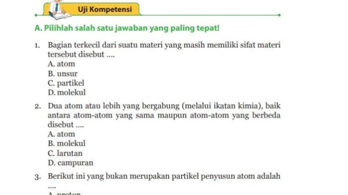 ILUSTRASI KUNCI JAWABAN : Soal IPA Kelas 9 SMP halaman 150