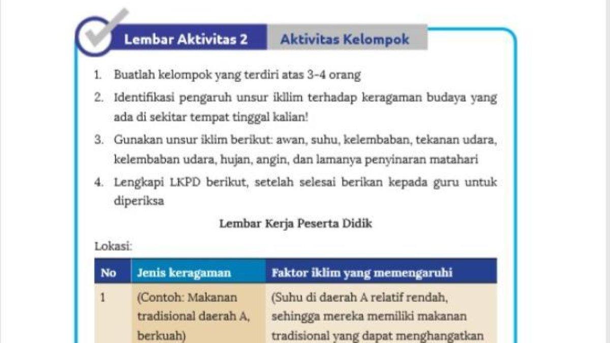 ILUSTRASI KUNCI JAWABAN : Soal IPS Kelas 7 SMP halaman 210
