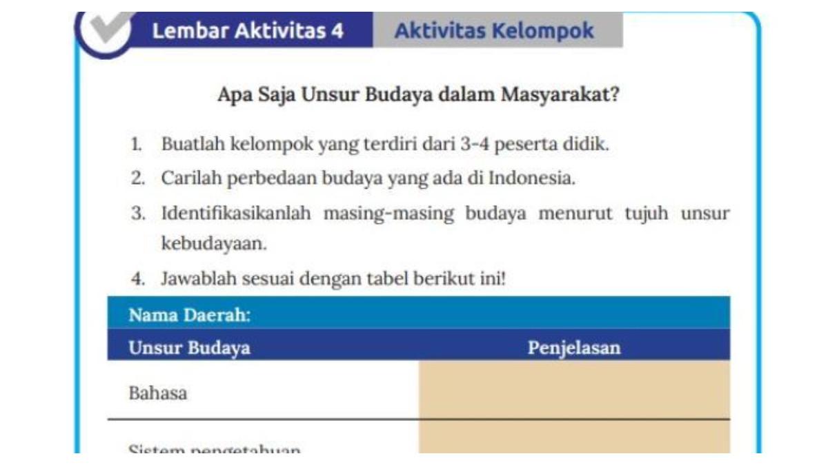 Soal Lembar Aktivitas halaman 17 dan 18.