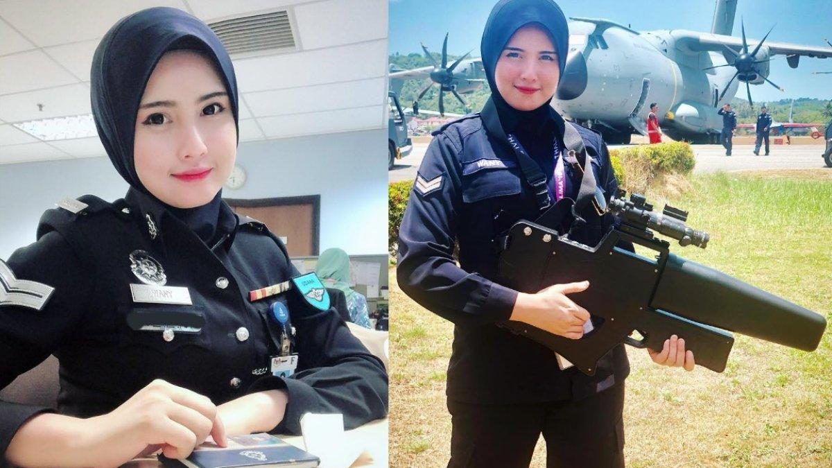 Soffwany Yusof saat masih menjadi polwan