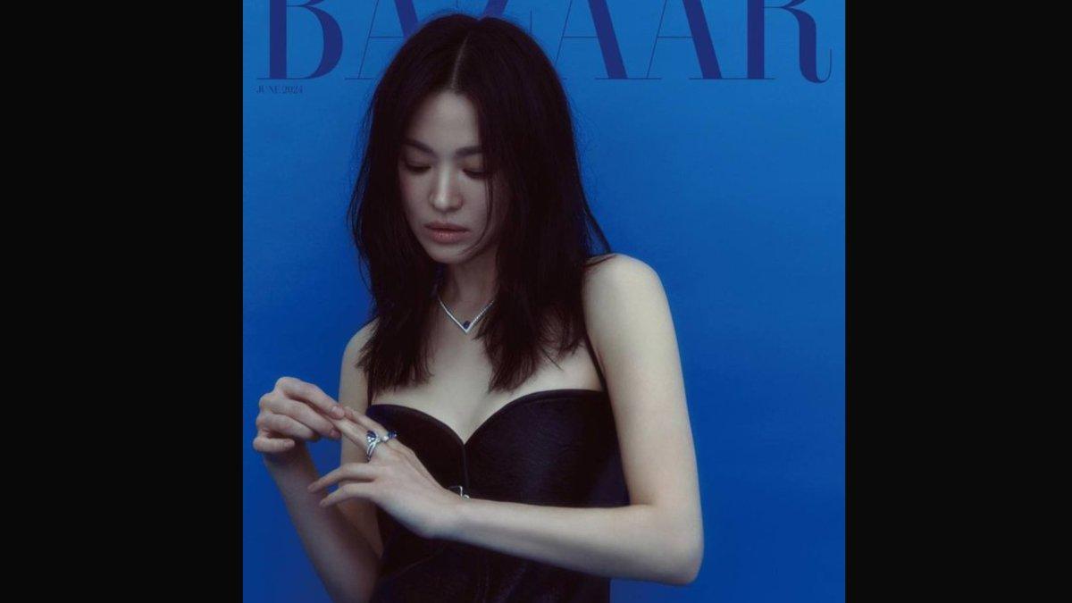 Song Hye Kyo di pemotretan untuk Chaumet.