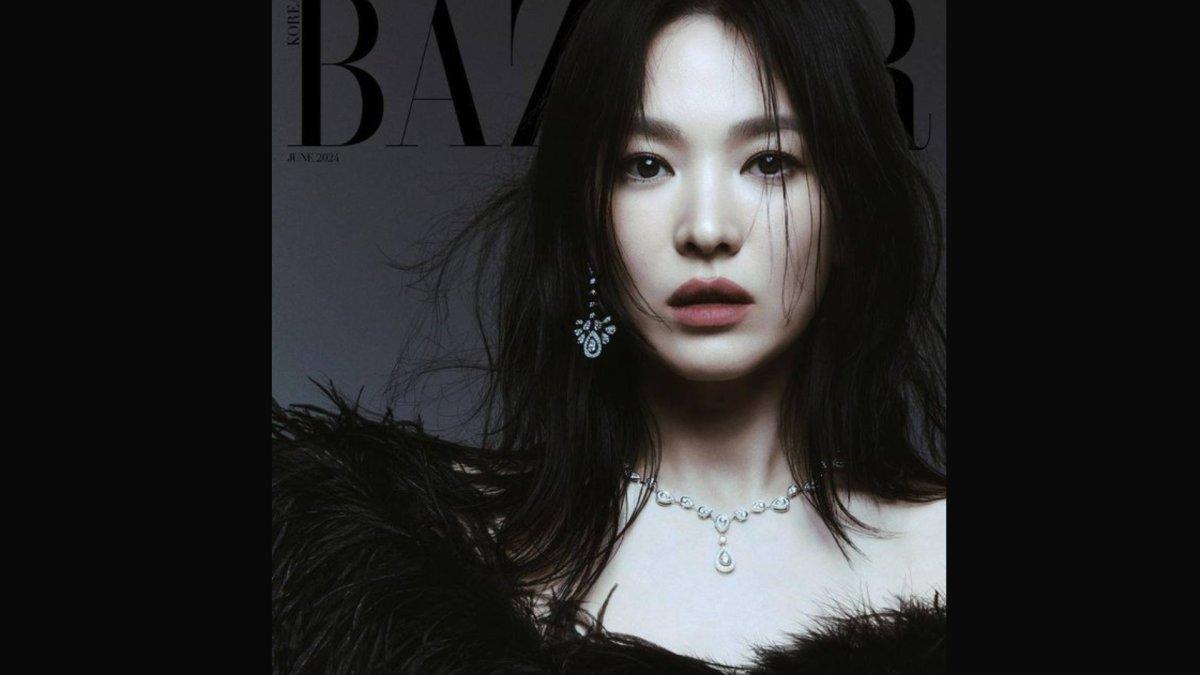 Song Hye Kyo di pemotretan untuk Chaumet.