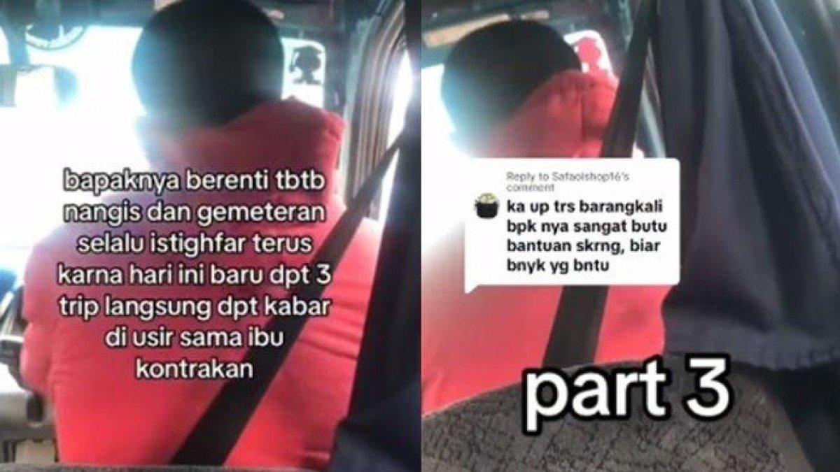 Sopir bajaj curhat mengaku di usir pemilik kontrakan.