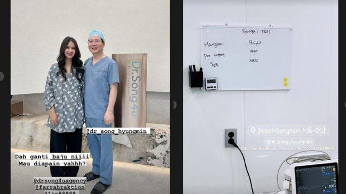 Soraya Rasyid datangi dokter ahli bedah plastik di Korea.