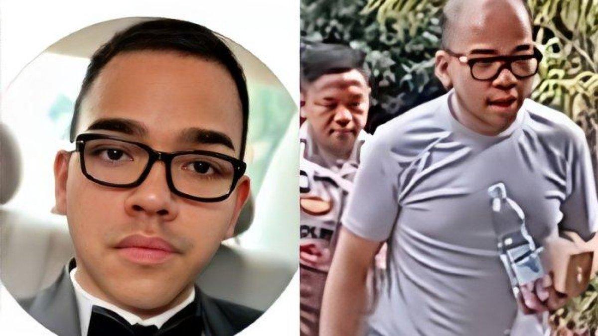 Sosok Abraham Michael, tersangka pembunuhan Septian, satpam di rumah pelaku yang berlokasi di Bogor, Jawa Barat.