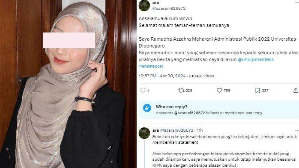 Sosok Ara mahasiswi penerima KIP tapi bergaya hedon