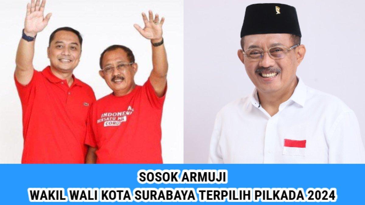 Sosok Armuji, Wakil Wali Kota Surabaya yang terpilih pada Pemilihan Kepala Daerah (Pilkada) Serentak 2024 mendampingi Eri Cahyadi.
