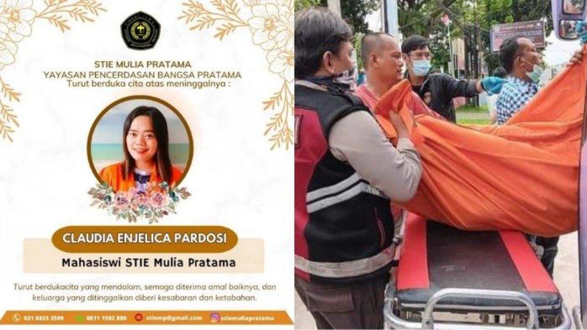 Sosok Claudia Anjelica Pardosi mahasiswi yanbg meninggal dunia di bus