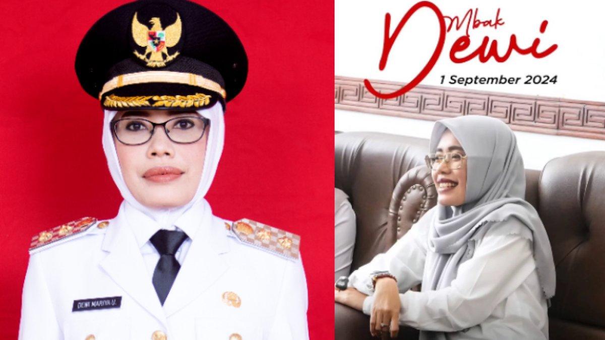 Sosok Dewi Mariya, mantan pegawai bank yang kini sukses menjadi Wakil Bupati Terpilih Kediri, Jawa Timur 2024.