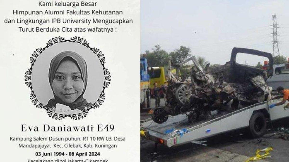 Sosok Eva Daniawati, salah satu korban tewas kecelakaan di Tol Cikampek