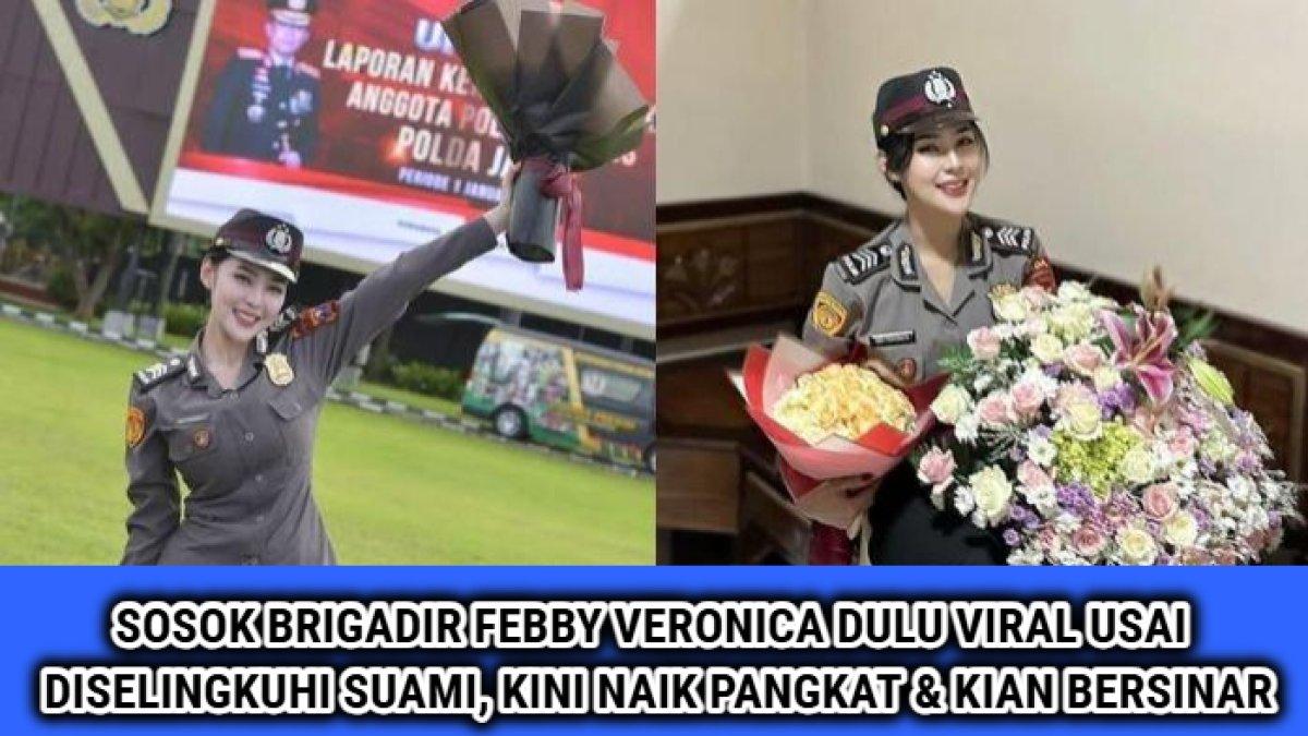 Sosok Febby Veronica Herlanda, Polisi Wanita (Polwan) yang sempat viral karena diselingkuhi suaminya kini kabarnya telah naik pangkat.