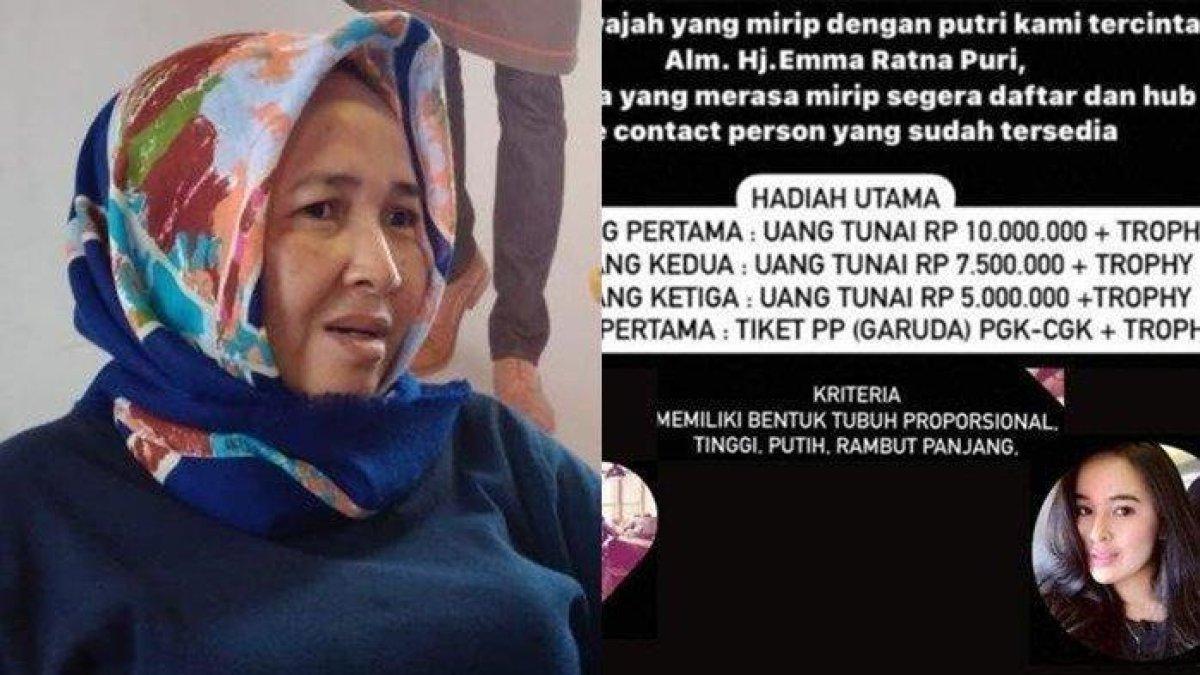 Seorang ibu di Kota Pangkalpinang, Mala Rosita (56) menggelar lomba mirip dengan almarhumah putrinya, korban dari tragedi jatuhnya Lion Air JT 610 pada 18 November 2018 silam
