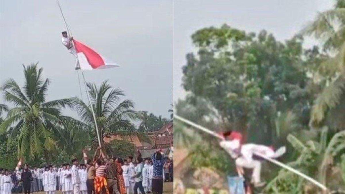 Sosok Nehru Pelatih Paskibra di Lampung Selatan Jatuh Panjat Tiang Bendera Putus, Berbaring Tak Berdaya