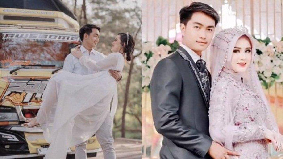 Sosok Sandy Sopir Truk Viral Nikahi Model Cantik, Istri Rela Tinggalkan Karir Demi Menemaninya