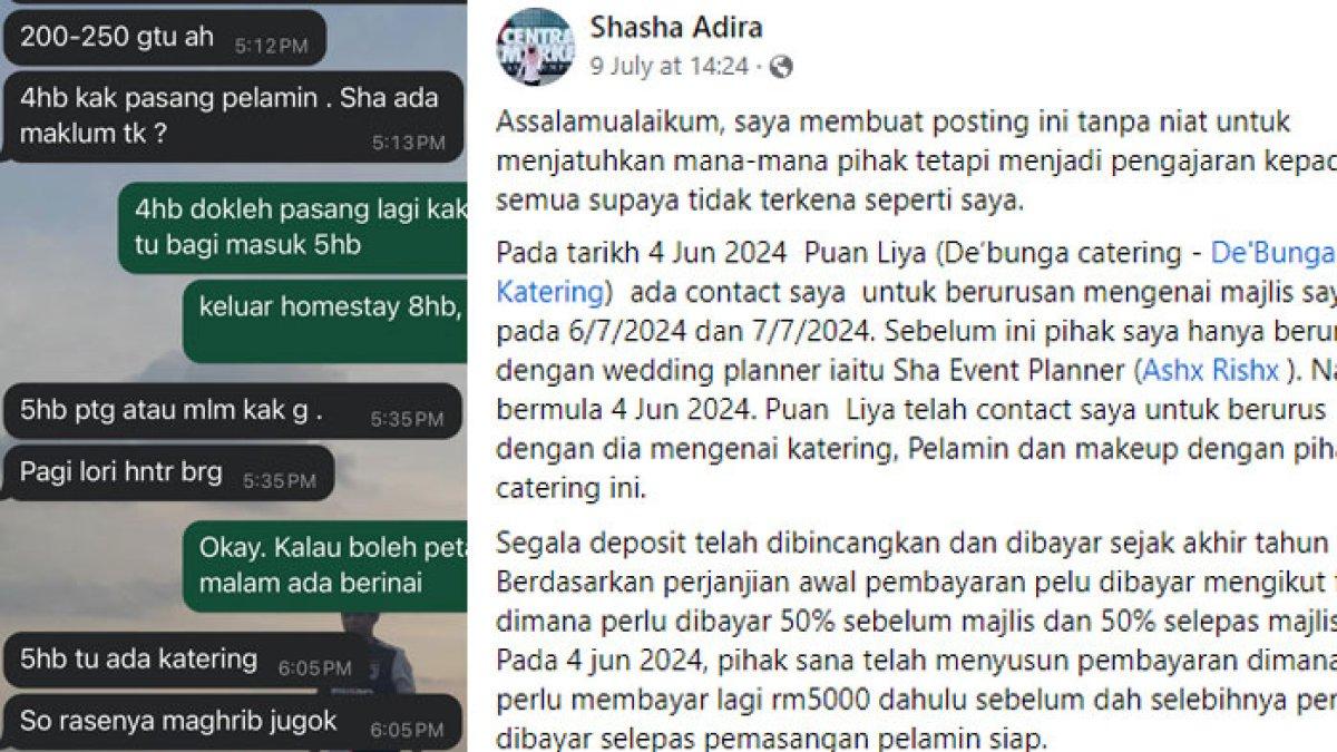 Sosok Shasha Adira pengantin yang kecewa katering suguhkan makanan basi