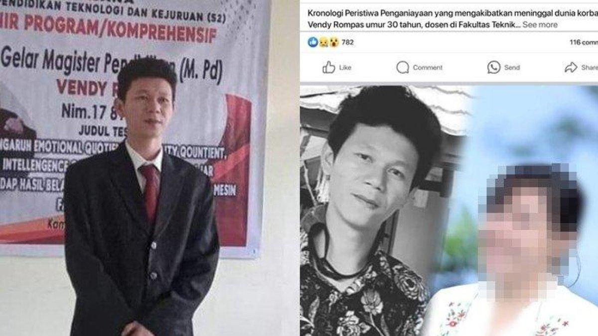 Sosok Vendy Rompas tewas ditikam kekasihnya, Jasmine Tampanawas