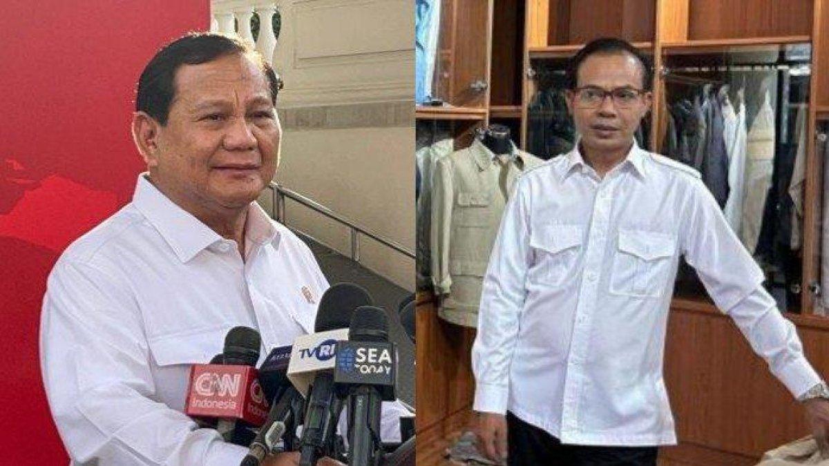 Sosok Yasbun alias Pak Bun, yang menjahit jas untuk pelantikan Prabowo Subianto sebagai Presiden terpilih RI, Minggu (20/10/2024).