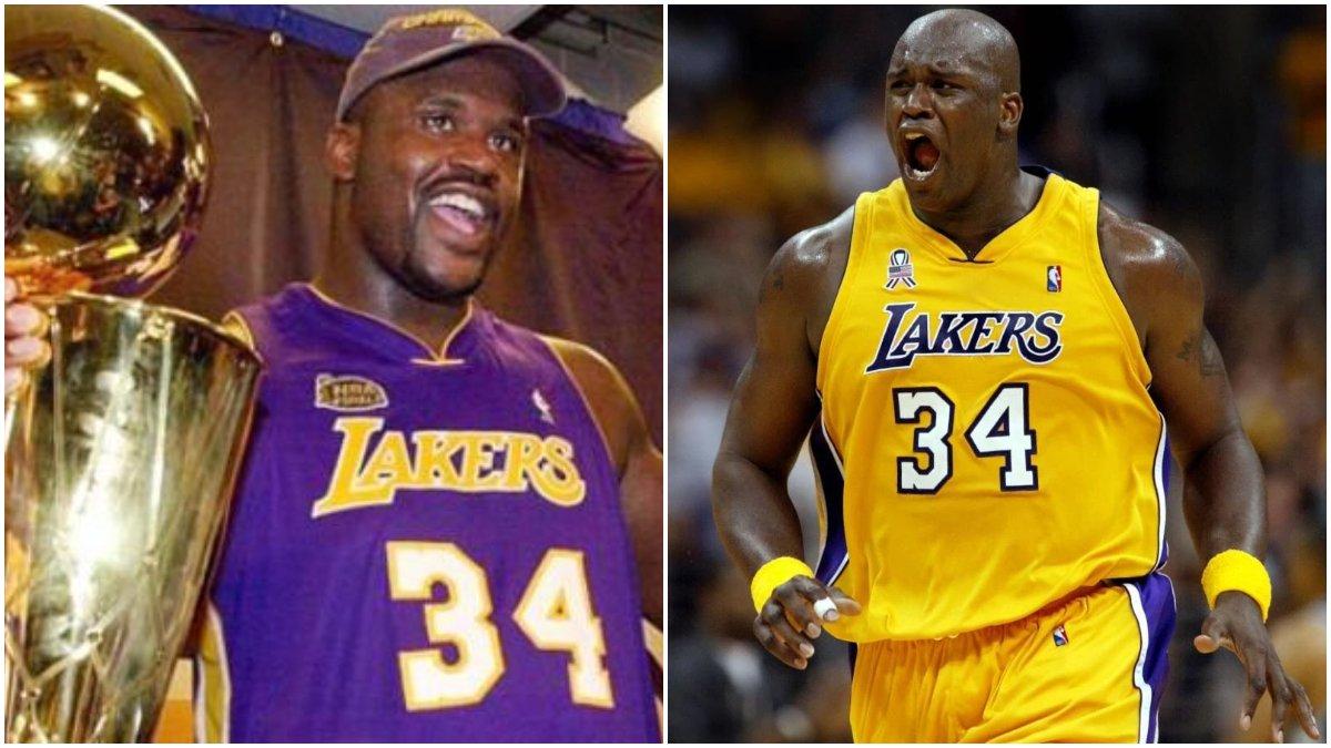 Sosok legenda NBA dan LA Lakers, Shaquille O'Neal.