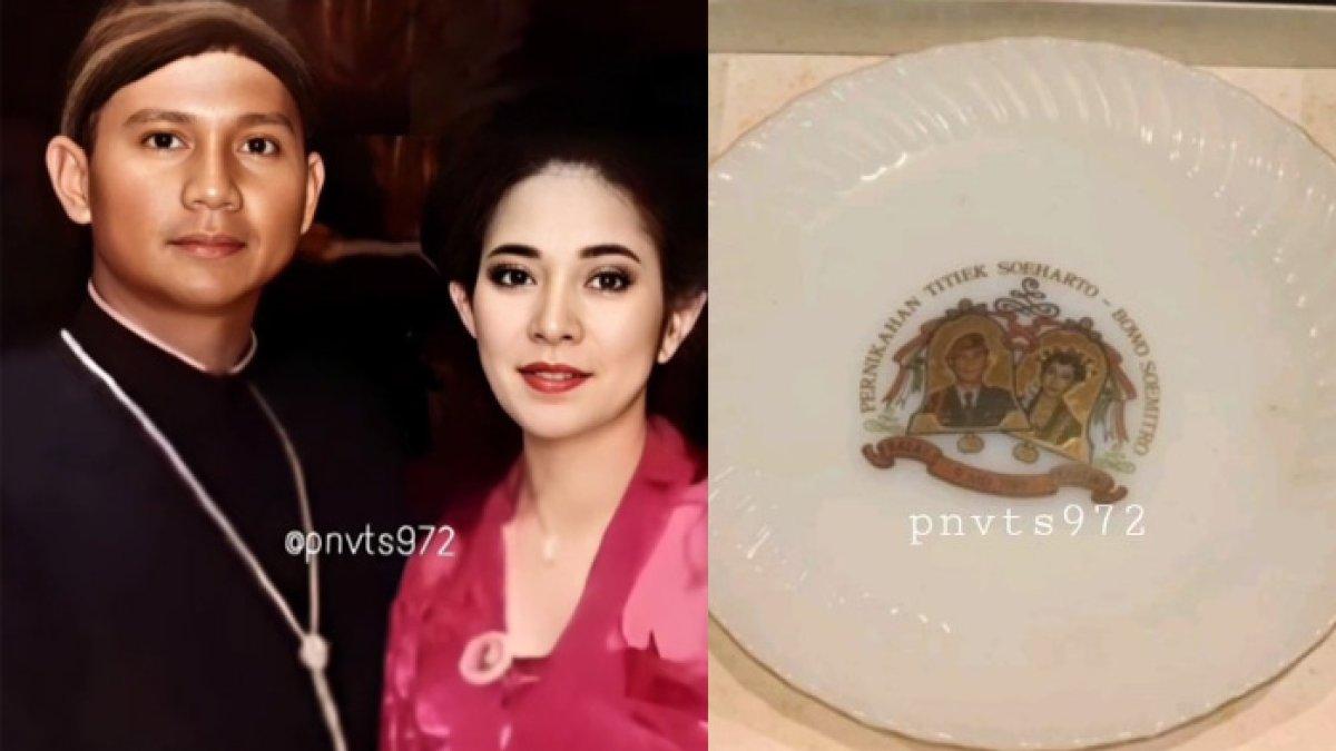 Souvenir pernikahan Prabowo Subianto dan Titiek Soeharto tahun 1983 a