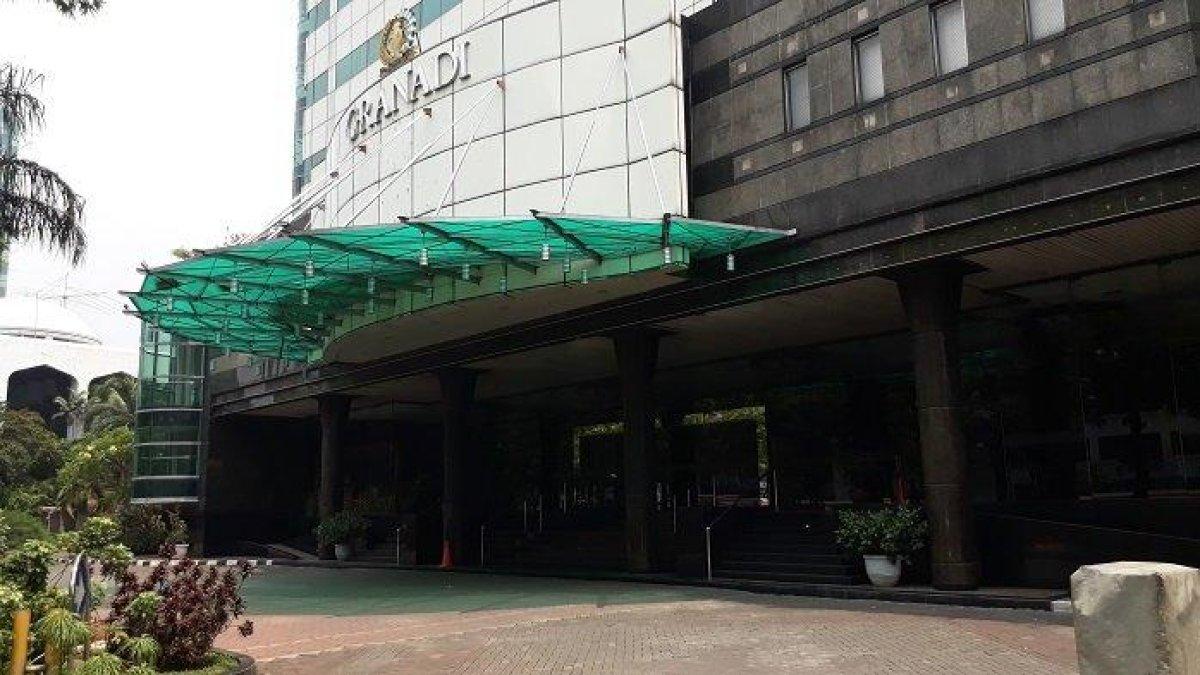 Suasana Gedung Granadi di Jalan HR Rasuna Said Blok X. Kav. 8-9 RT/RW 006/04, Kuningan, Jakarta Selatan, Selasa (20/11/2018).