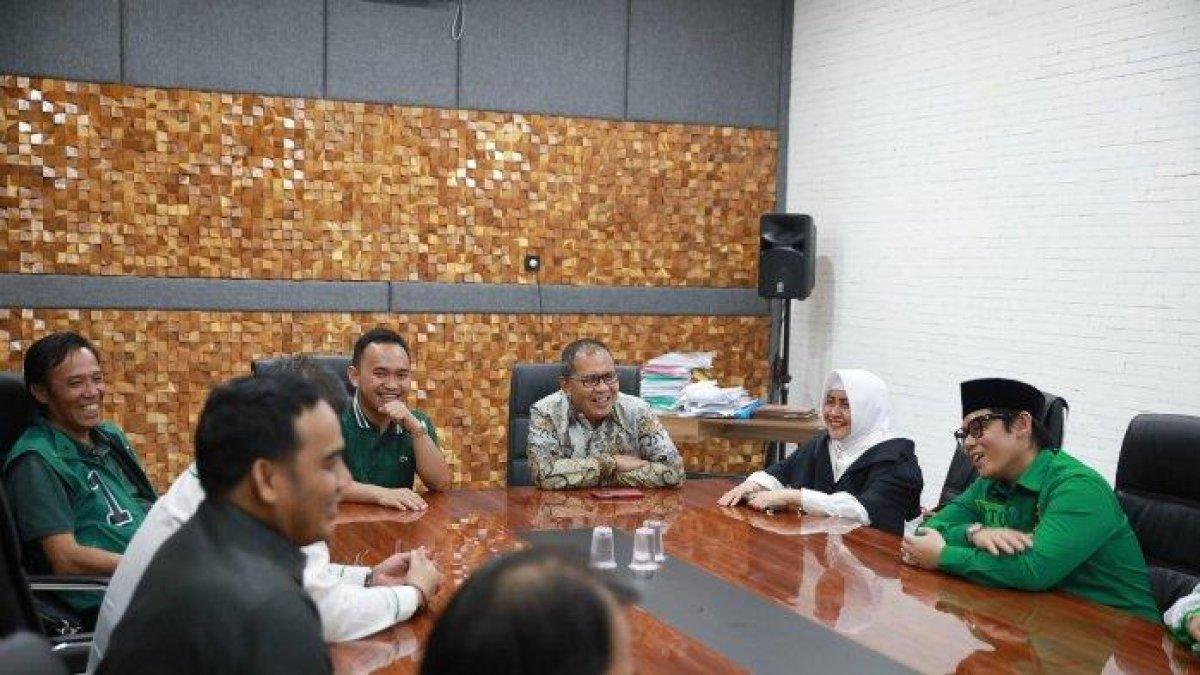 Suasana pertemuan Wali Kota Makassar Danny Pomanto bersama Ketua TP P