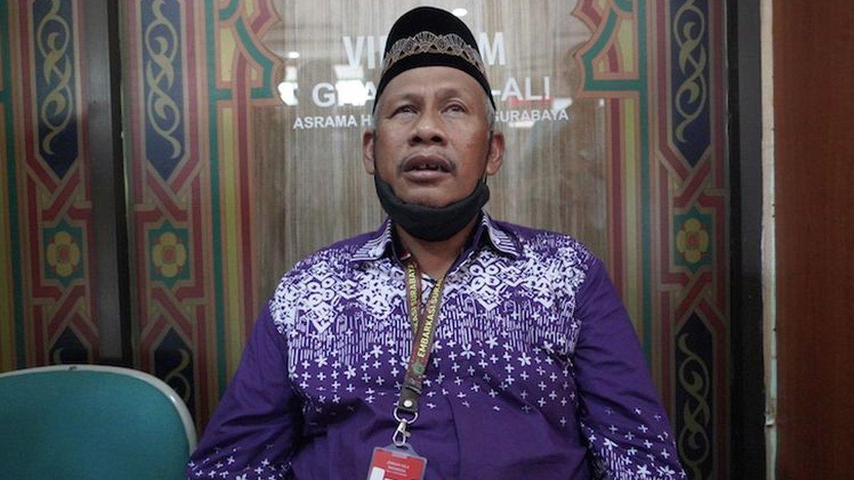 Supartono, warga Ponorogo, berangkat haji usai mimpi digandeng keliling ka'bah, Jumat (17/5/2025).