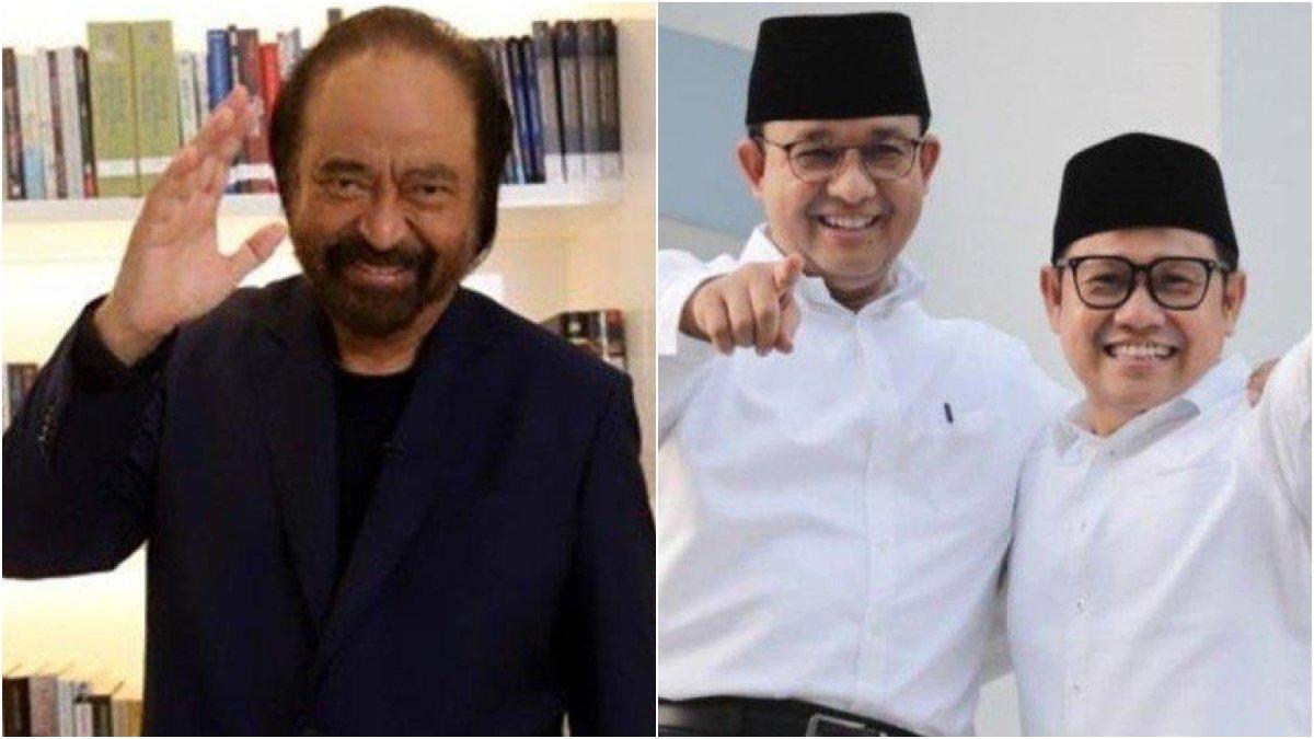 Surya Paloh tak mendampingi pasangan Anies Baswedan - Muhaimin Iskandar hadiri pengundian nomor urut Pilpres 2024.