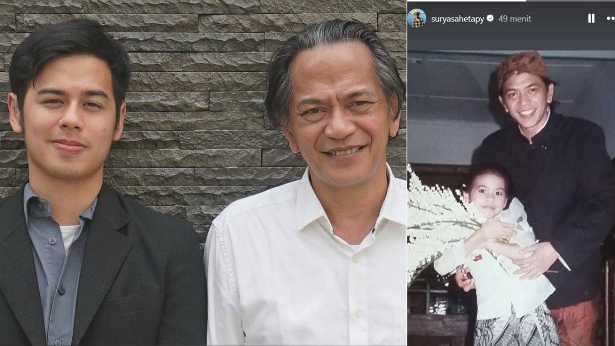RAY SAHETAPY MENINGGAL - Capture unggahan Surya Sahetapy kabarkan meninggalnya Ray Sahetapy pada Selasa (1/4/2025), diambil dari Instagram @suryasahetapy