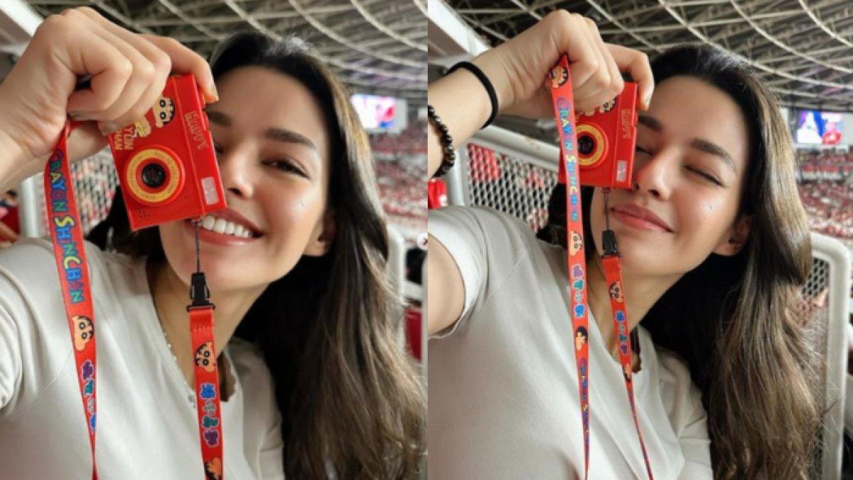 Susan Sameh menonton Timnas Indonesia