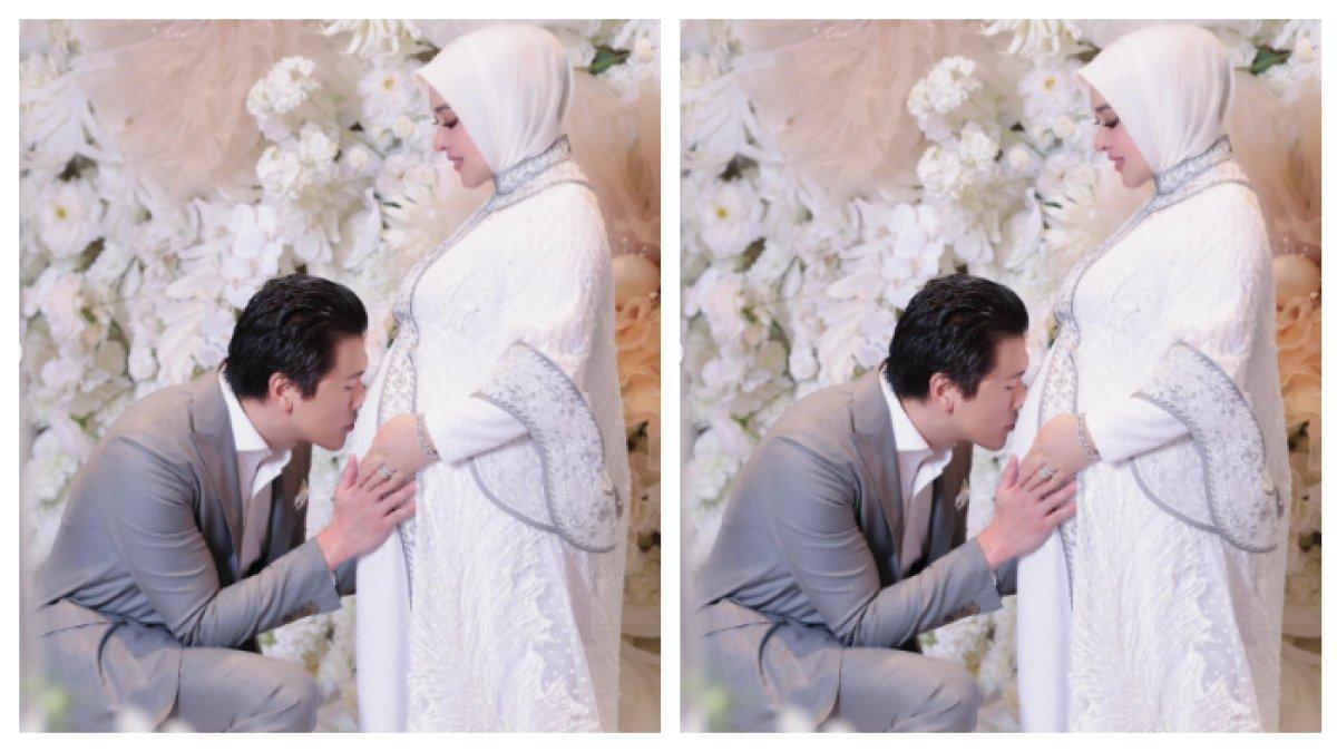 Baby Bump Syahrini di usia 7 bulan