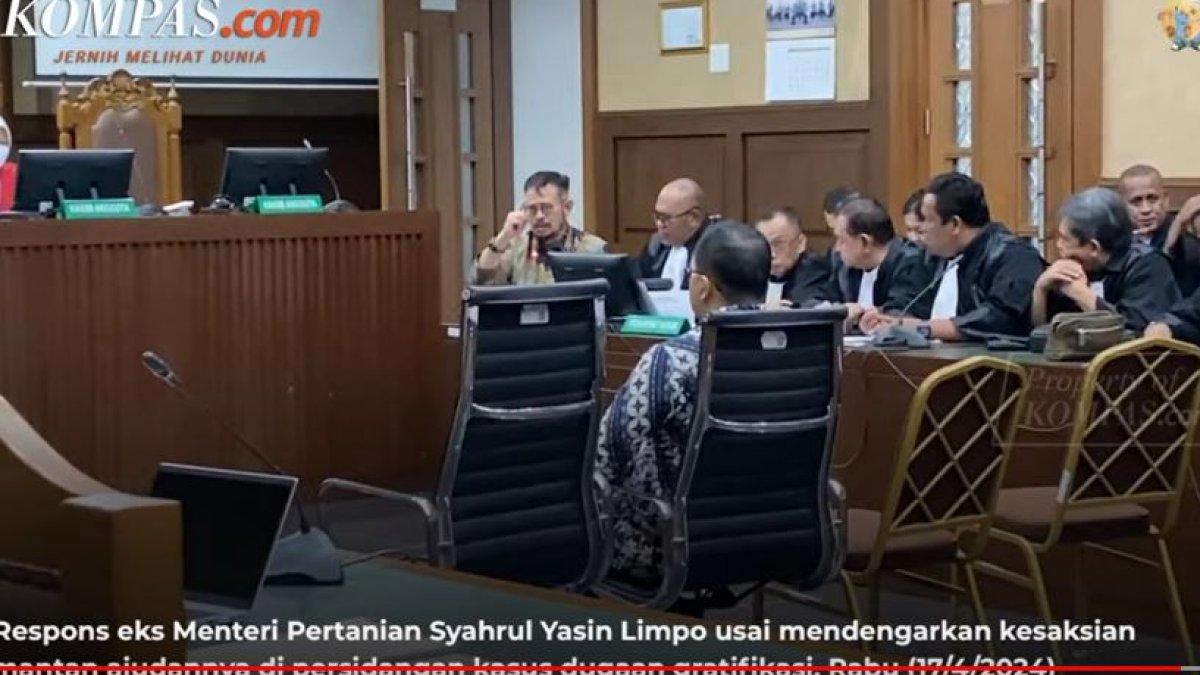 Syahrul Yasin Limpo emosi tanggapi kesaksian mantan ajudannya