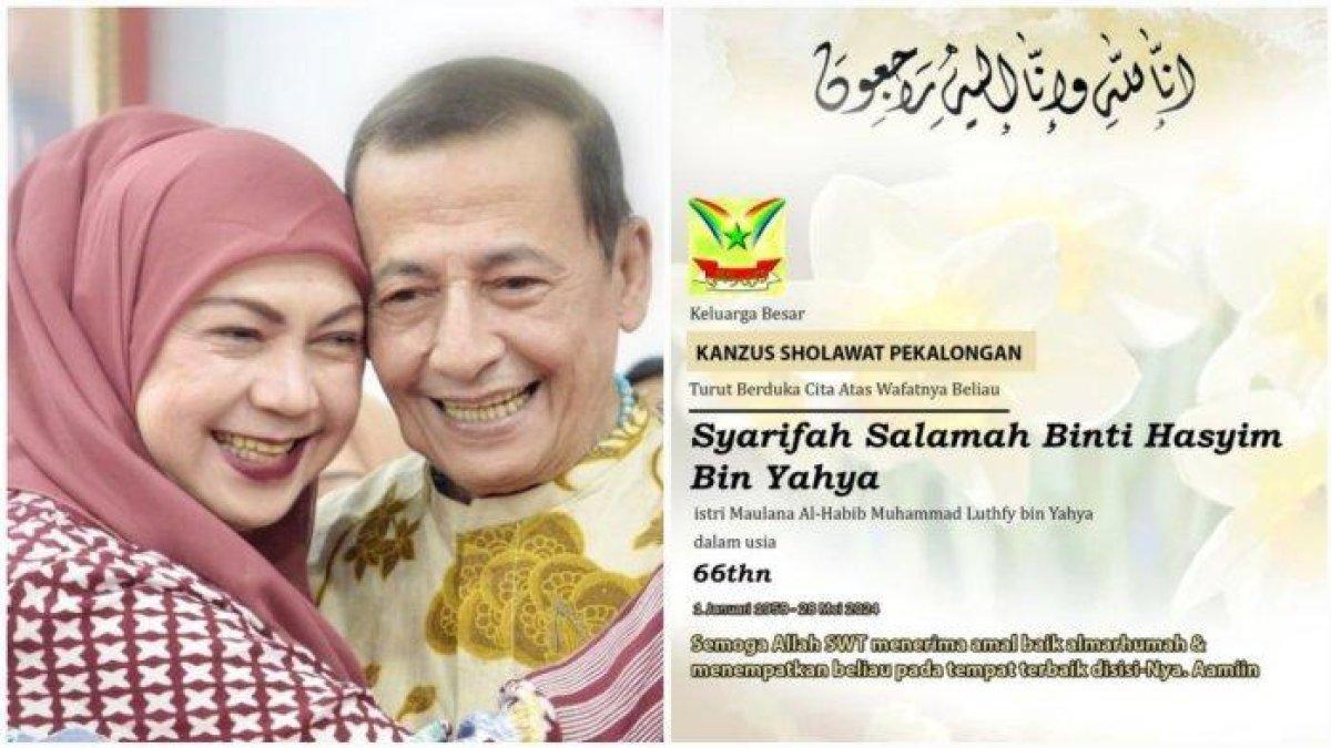 Syarifah Salma istri Habib Luthfi tutup usia pada 66 tahun
