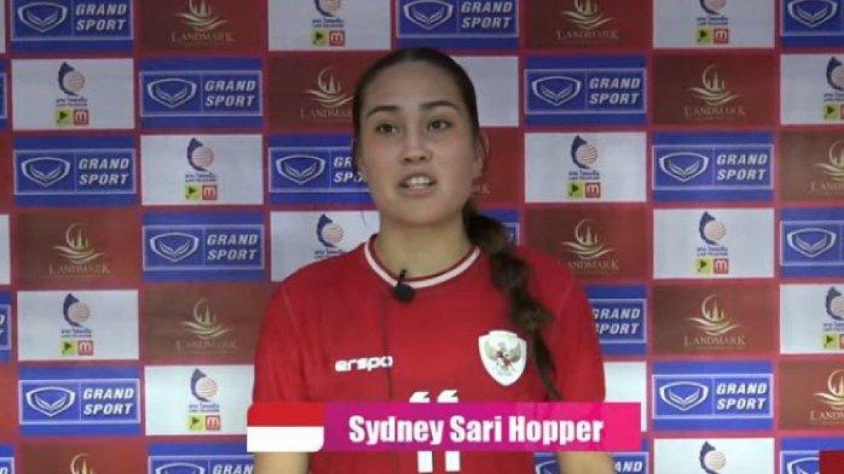 Sydney Sari Hopper gelandang serang Timnas Wanita Indonesia