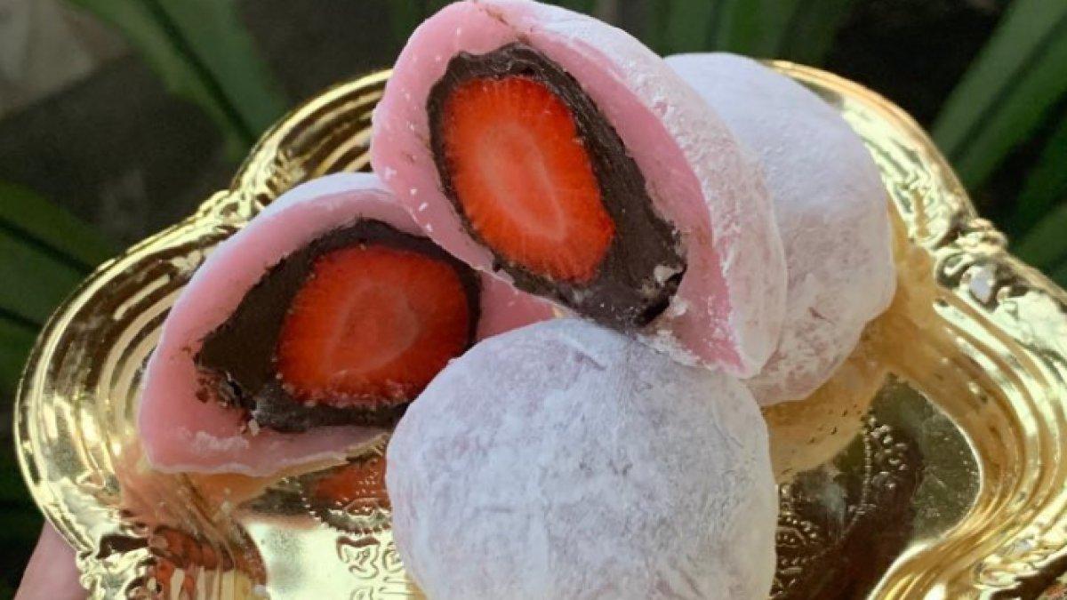 REKOMENDASI KULINER KLATEN: Mochi Daifuku dari finyummy.id, camilan manis khas Jepang yang populer di Kampung Ramadan Masjid Mlinjon, Klaten