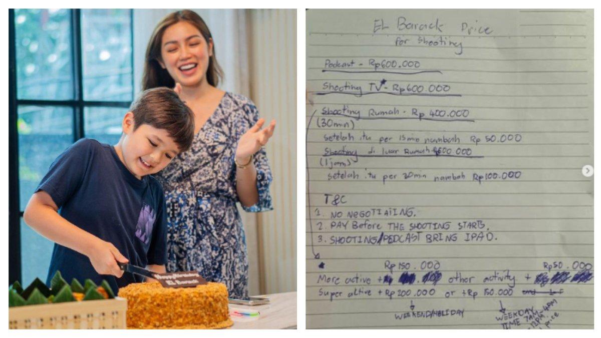 TARIF EL BARACK - Putra Jessica Iskandar, El Barack Alexander, tulis tarif syuting dengannya. Ada syarat yang harus dipenuhi, kecerdasan dipuji.