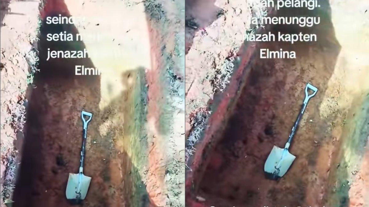 Tanah kubur milik Kapten Shahrul Kamal korban pesawat jatuh Malaysia berwarna-warni