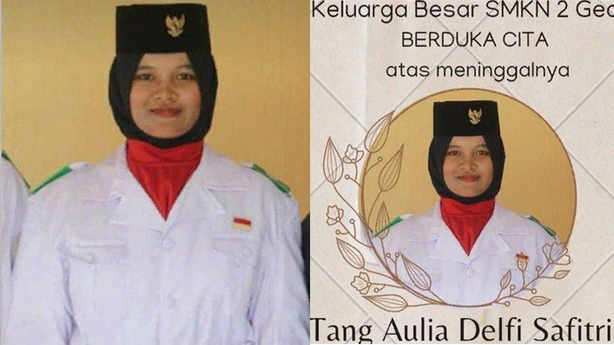 Tang Aulia (16) anggota Paskibra, asal Desa Bogem, Kecamatan Bayat, Kabupaten Klaten meninggal dunia usai latihan.