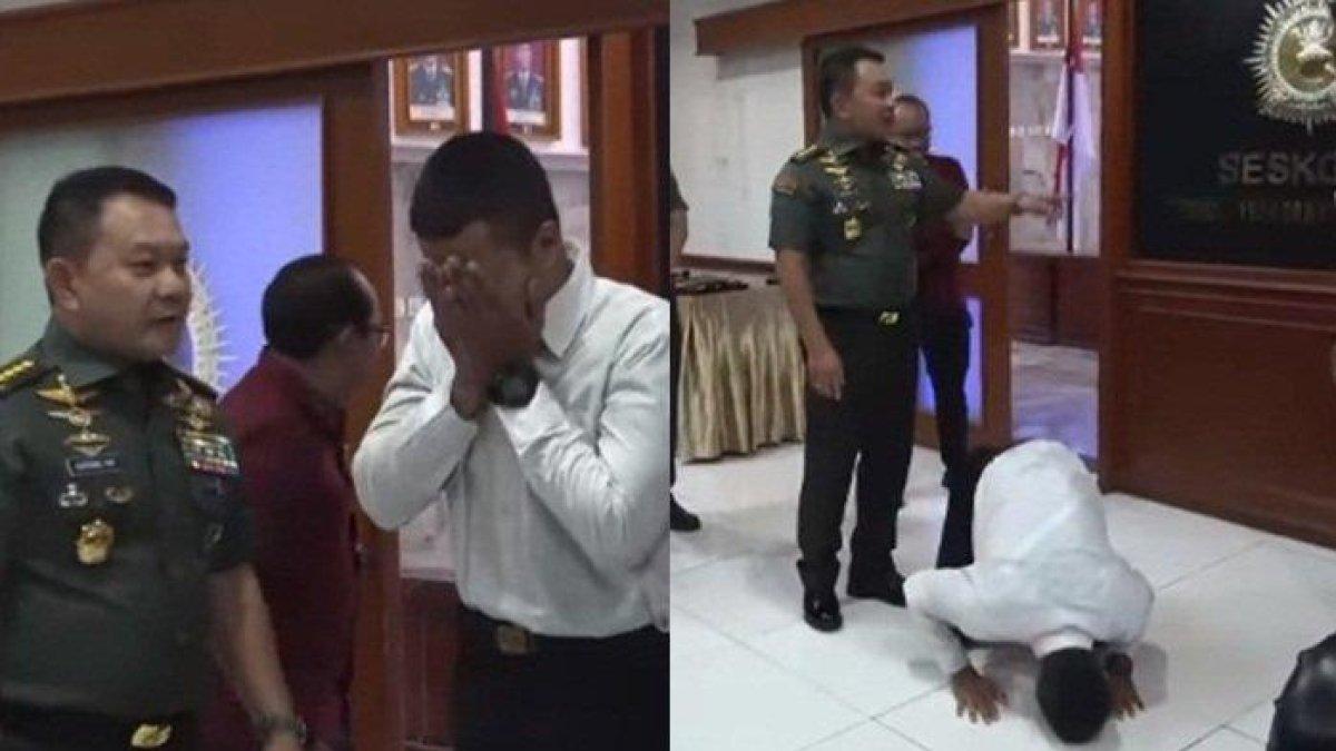 Tangis Rafi Atqiya pecah ikut tes TNI diloloskan KSAD TNI Jenderal Dudung Abdurrachman masuk bintara tanpa tes di Rindam III/Sliwangi.