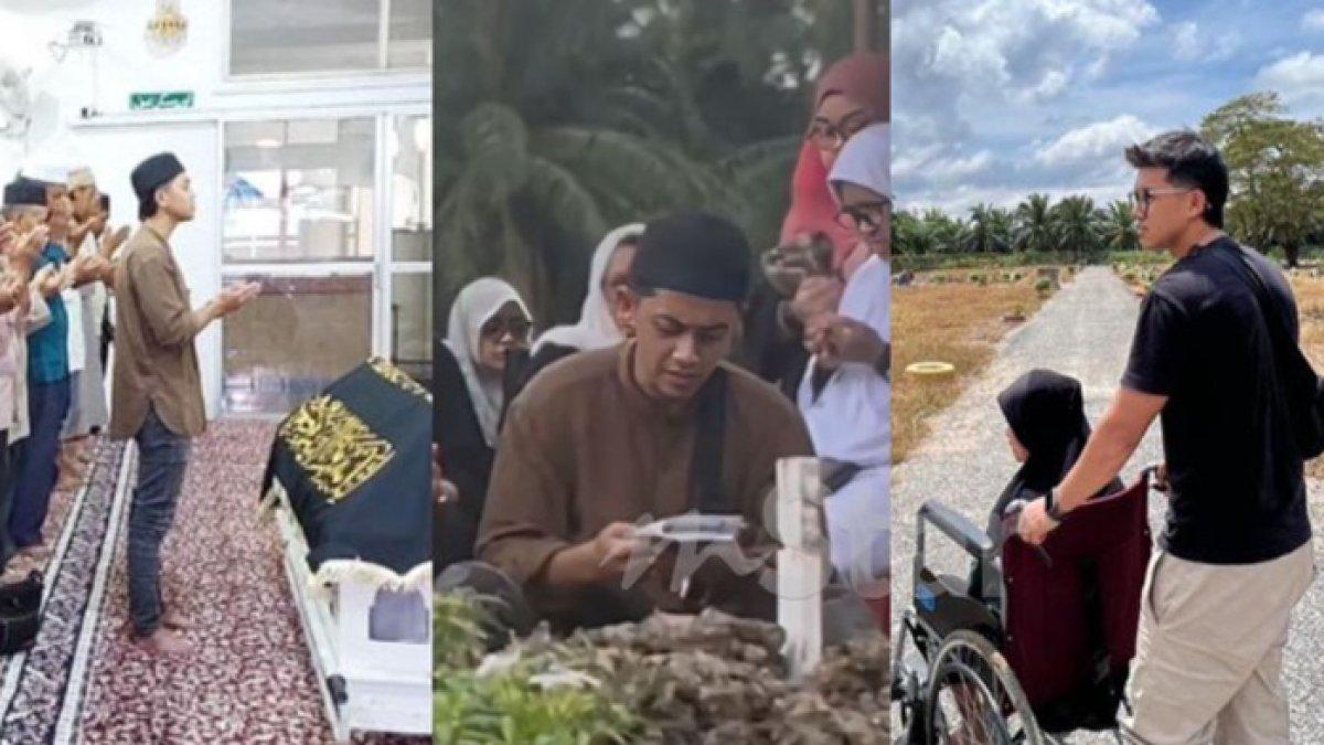 Tangis Taufiq lepas kepergian sang ibu yang telah berpulang a
