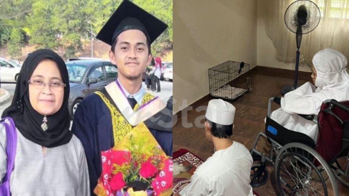 Tangis Taufiq lepas kepergian sang ibu yang telah berpulang