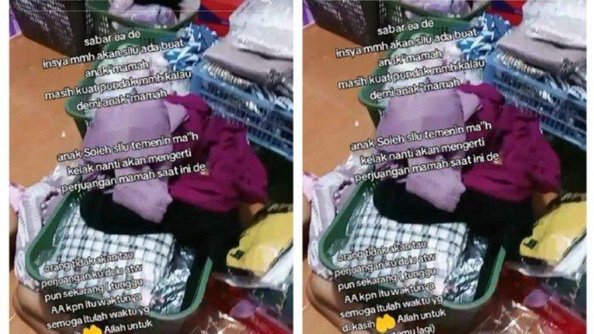 Tangkapan layar - Siti mantan TKW mengungkapkan isi hatinya di TikTok.