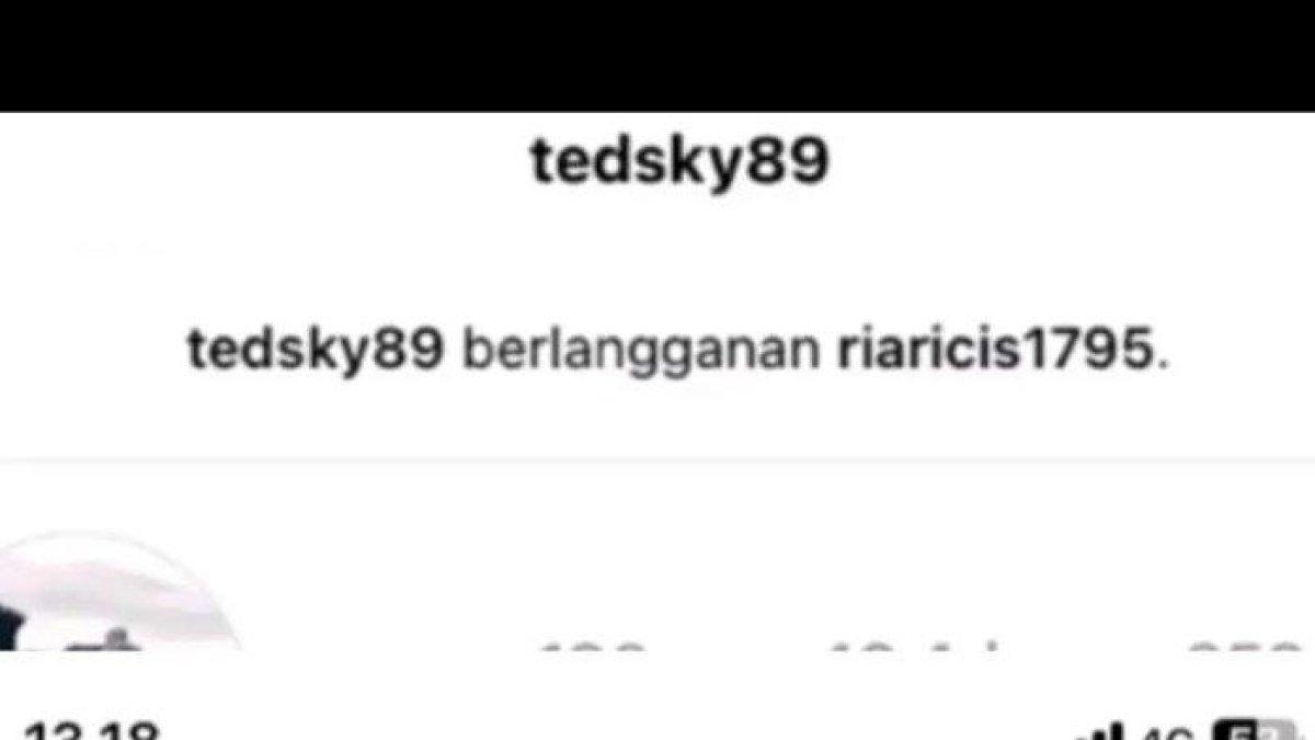 Tangkapan layar akun Mayor Teddy langganan konten ekslusif Ria Ricis.