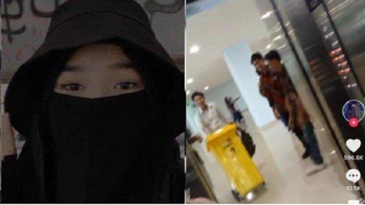Tangkapan layar saat mahasiswi UIN Jambi melakukan klarifikasi adanya tindakan bullying yang menimpa dirinya