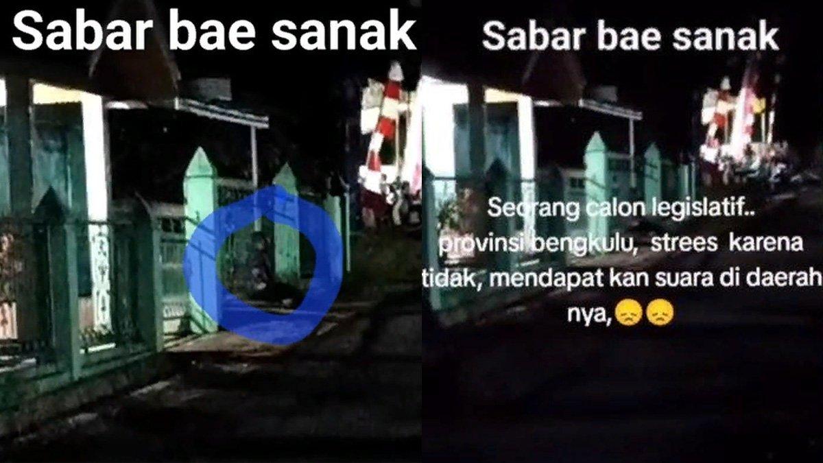 Tangkapan layar video pria teriak diduga stres kalah suara.