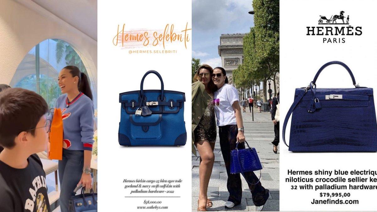 Tas Hermes koleksi Nikita Mirzani dan Fitri Salhuteru 3
