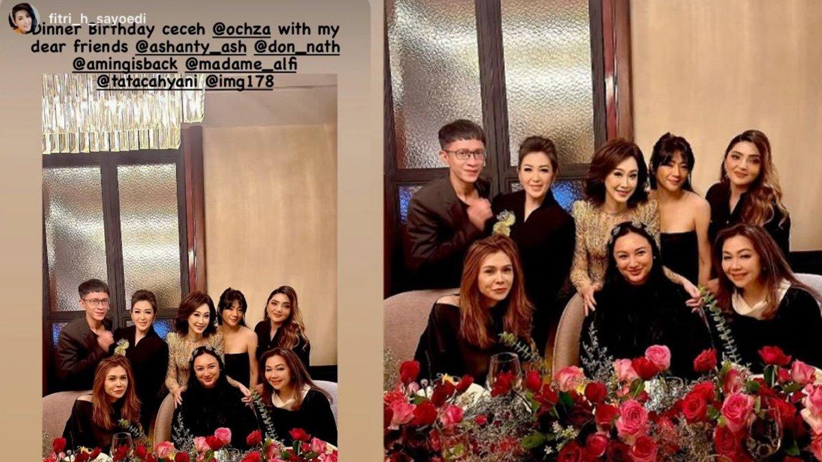 Tata Cahyani kumpul bersama geng sosialitanya.