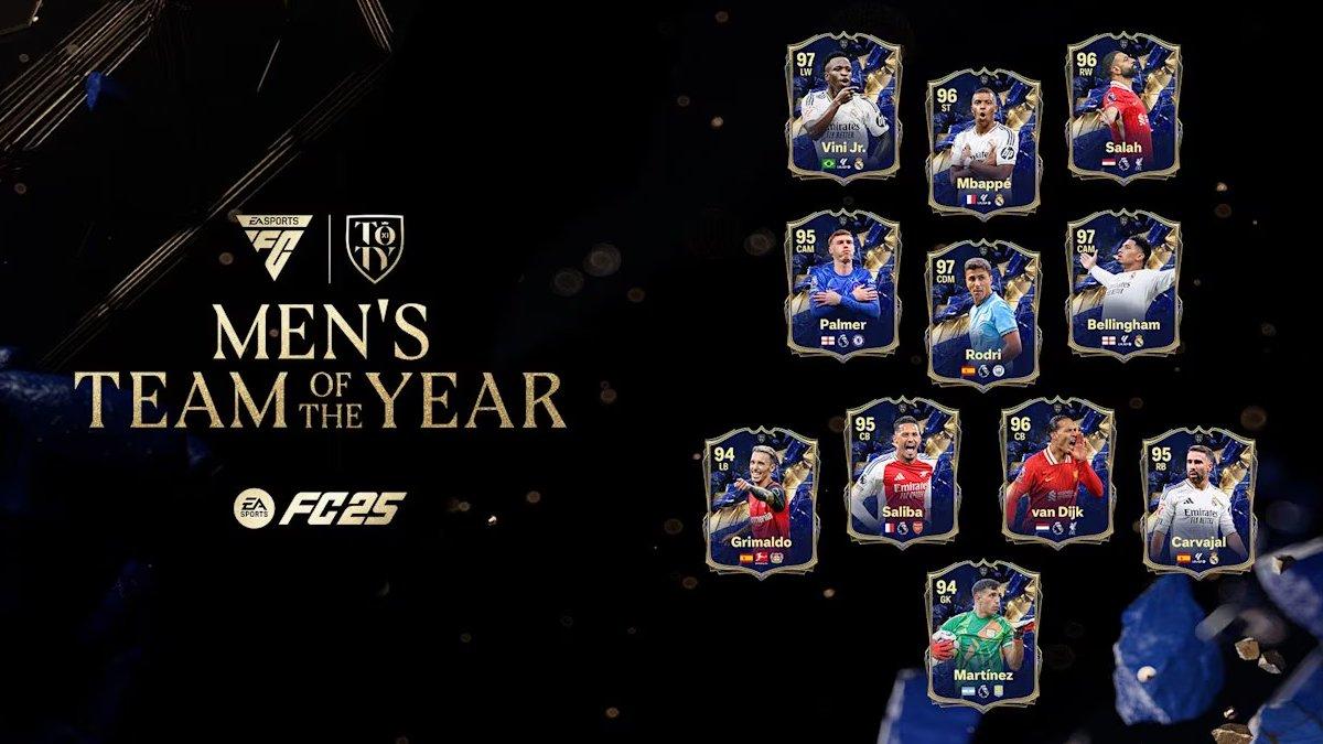 Men's Team Of The Year FC Mobile 25.