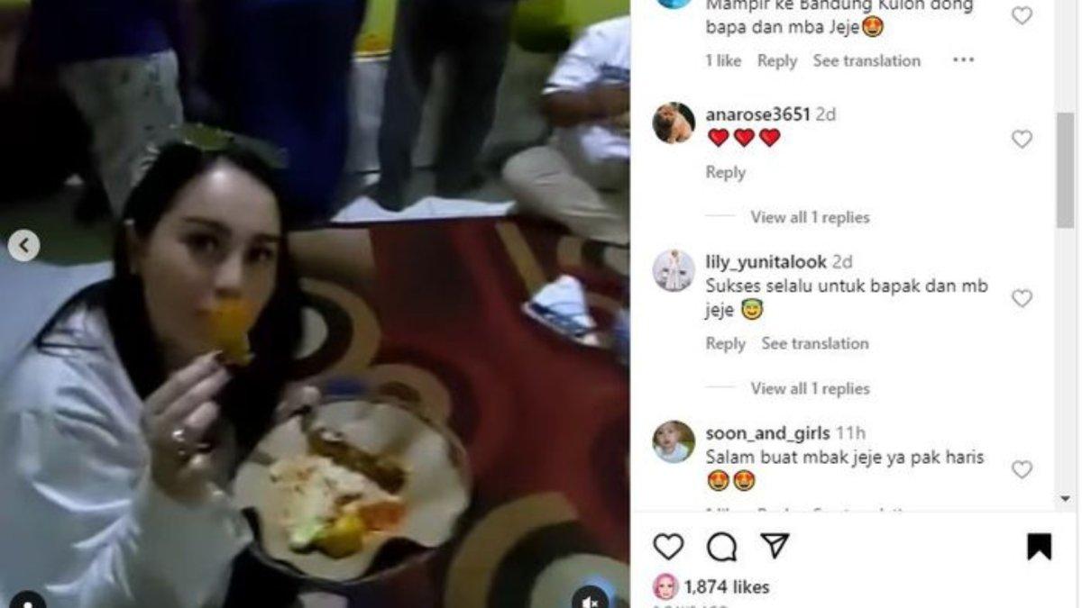 Temani Faisal Harris Kampanye, Gaya Jennifer Dunn Saat Blusukan ke Kampung Warga Jadi Sorotan, Rela Makan Lesehan dengan Menu Merakyat Ini