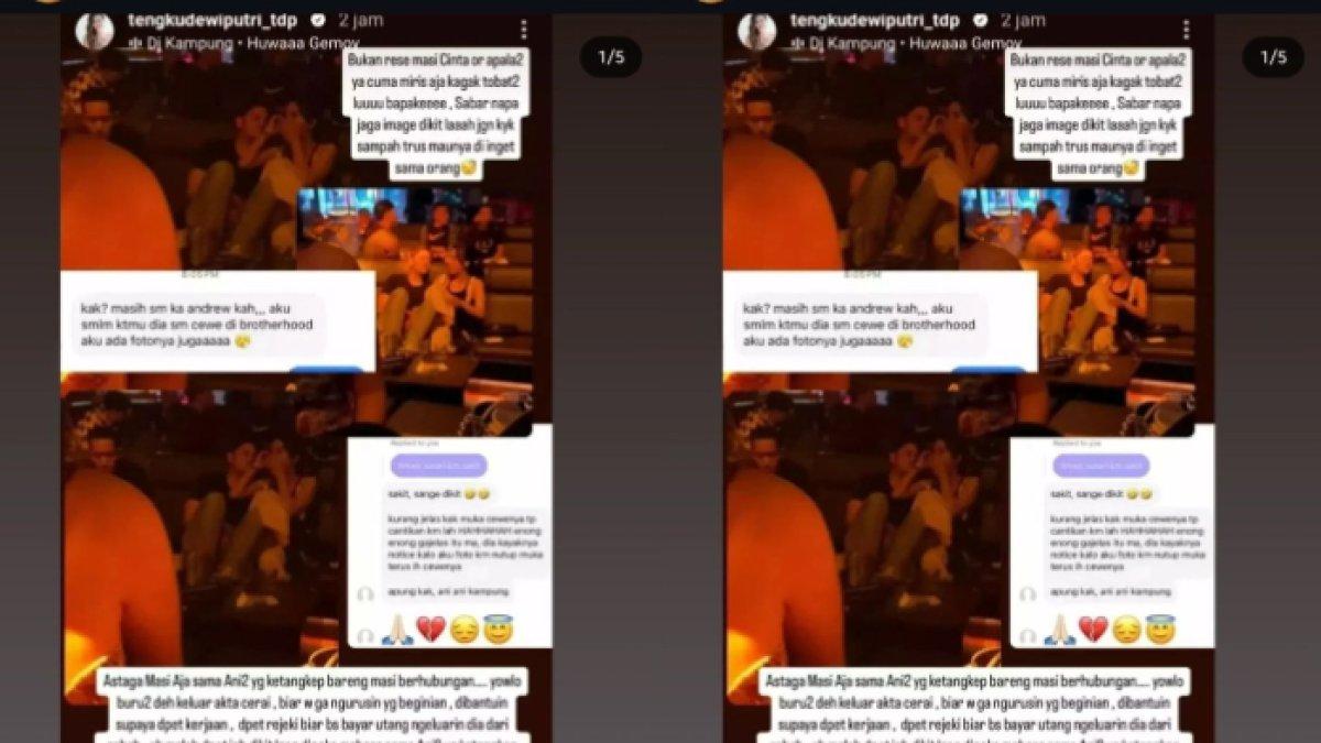 Tengku Dewi Putri bongkar perselingkuhan Andrew Andika di tengah proses cerai