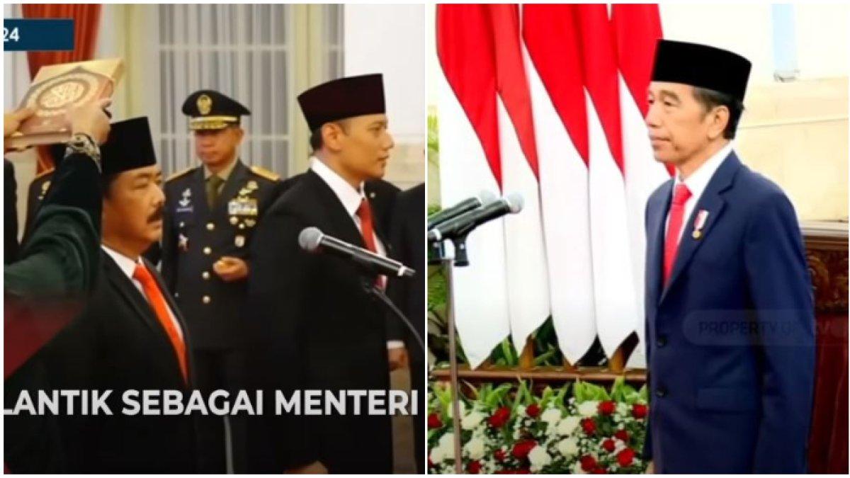 Terbaru AHY dan Hadi Tjahjanto yang dilantik, ternyata ini makna Jokowi reshuffle menteri di hari Rabu Pon